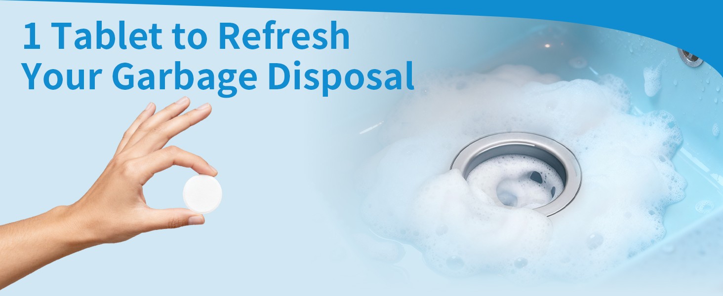Garbage Disposal Cleaner and Deodorizer Tablets 20g 1 Year Supply Sink Cleaner,