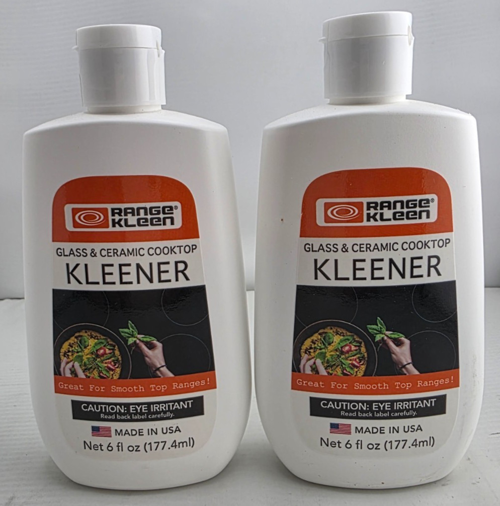 Range Kleen Glass & Ceramic Cooktop Kleener Made In the USA – 6 oz. ( 2pc )