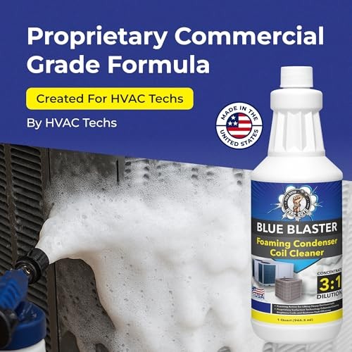 Blue Blaster AC Coil Cleaner Foam Quart 3:1 Concentrate for Outdoor HVAC Units