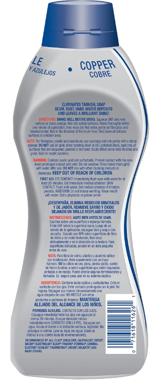 Bar Keepers Friend Citrus Liquid All-Purpose Cleaner 26 fl oz Multi-Surface