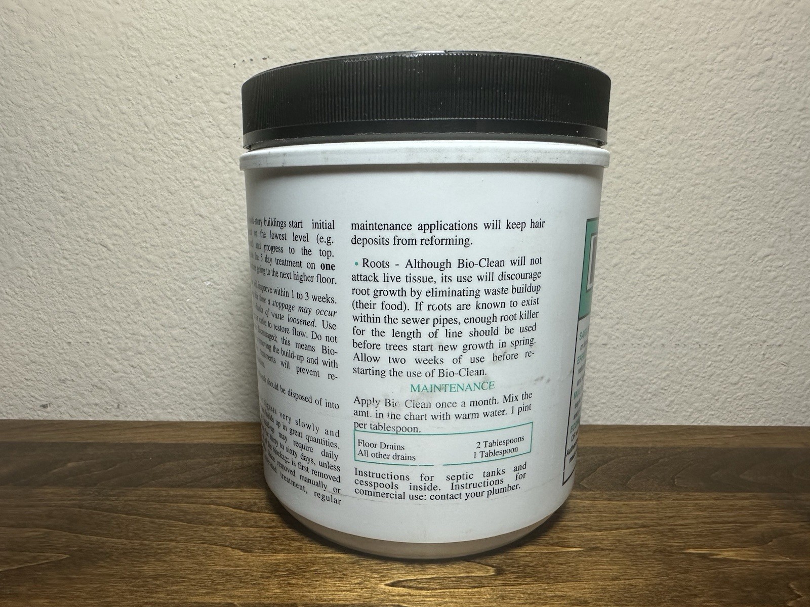 Bio-Clean Drain Septic 2 Lbs Cleans Drains- Septic Tanks – Grease Traps Bacteria