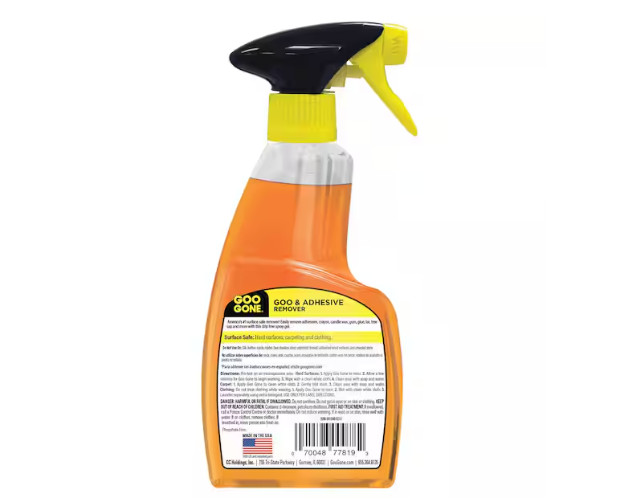 Goo Gone Adhesive Remover PRO POWER Spray Gel Remover Cleaner 12 oz