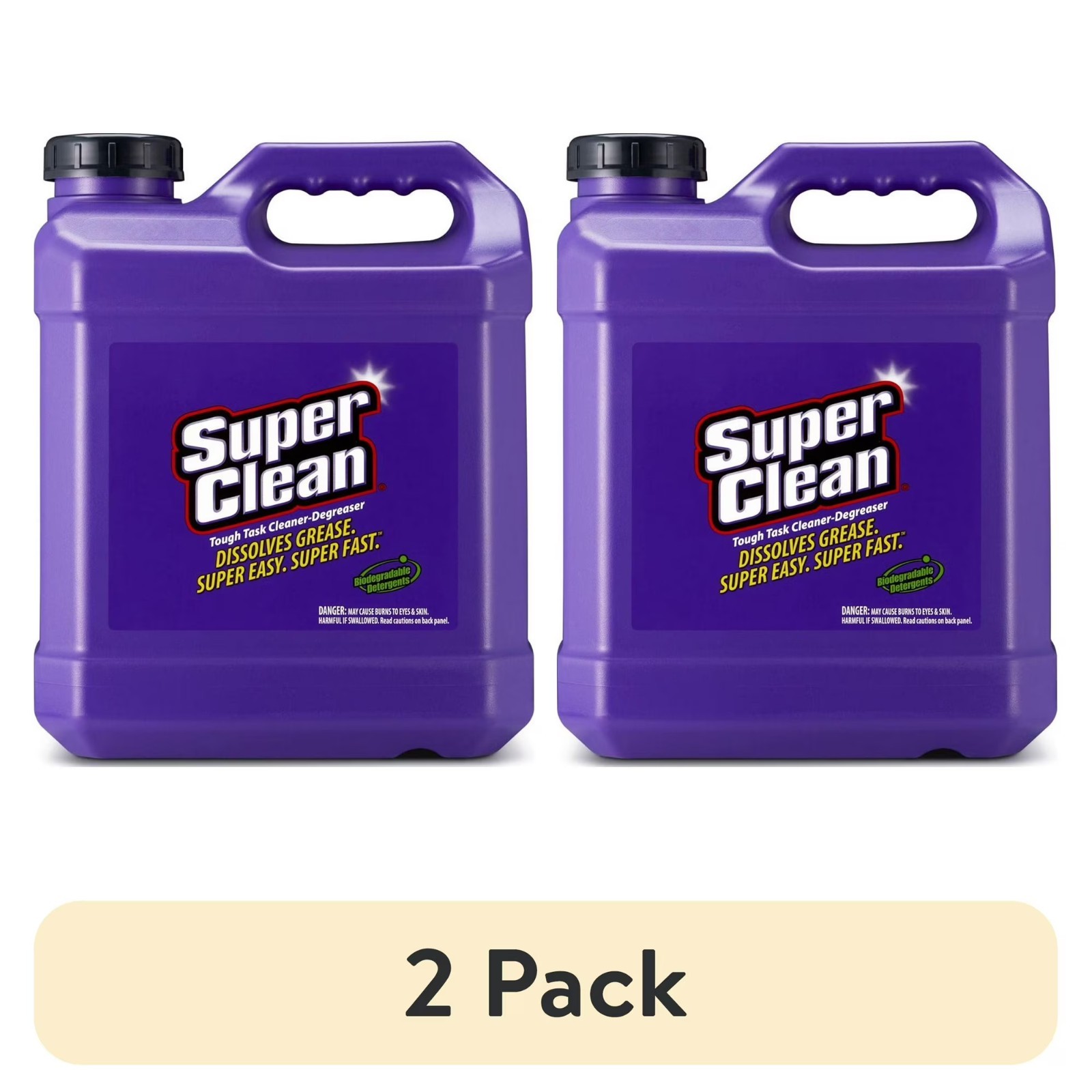 (2 pack) Super Clean Tough Task Cleaner-Degreaser, 2.5 gal