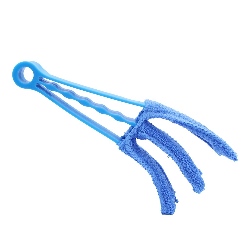 4Pcs Window Blind Brush Cleaner with Durable PP Handle and Ultra Fine Cloth