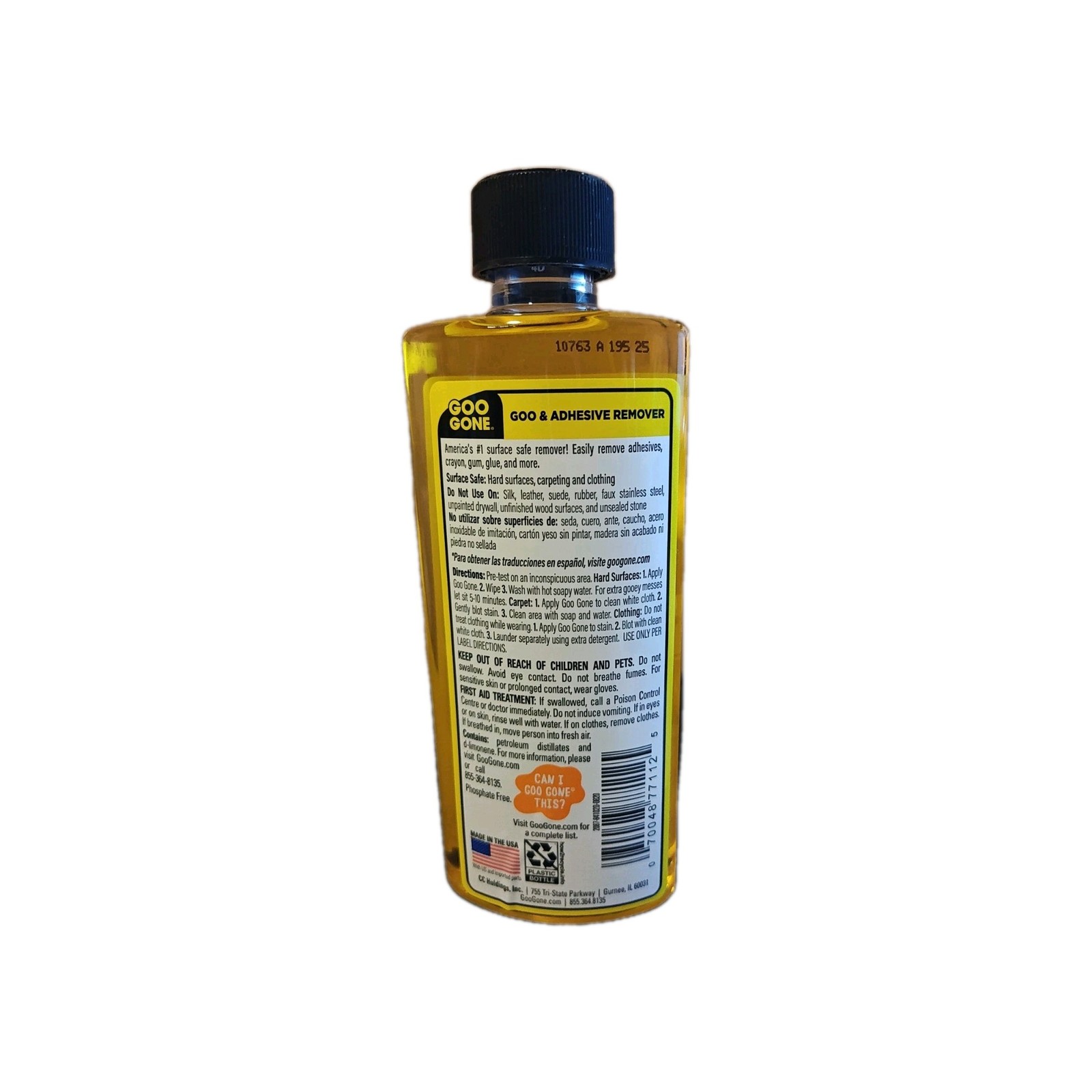 Lot Of 4 Goo Gone Goo And Adhesive Remover, 8 fl oz each