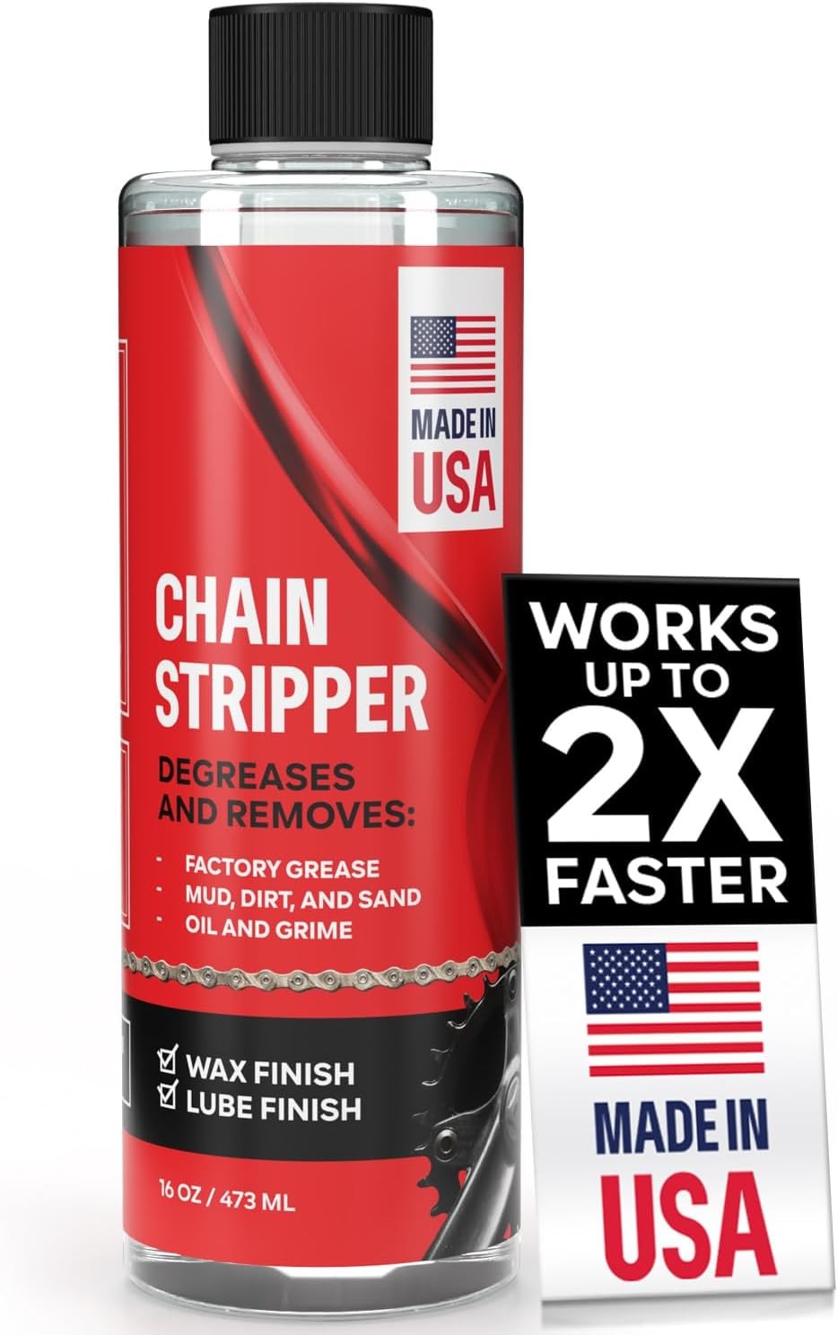Professional Bike Chain Stripper + Degreaser – 16oz Chain Cleaner & Wax Prep,…