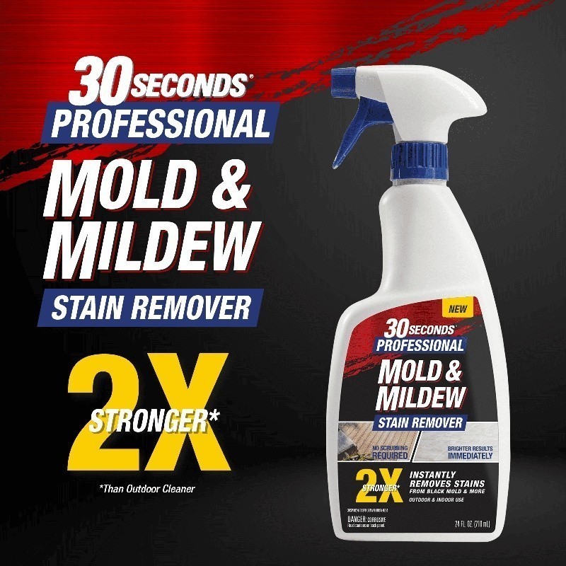 Professional Mold & Mildew Stain Remover Spray for Black Mold & More, 24 fl. oz.