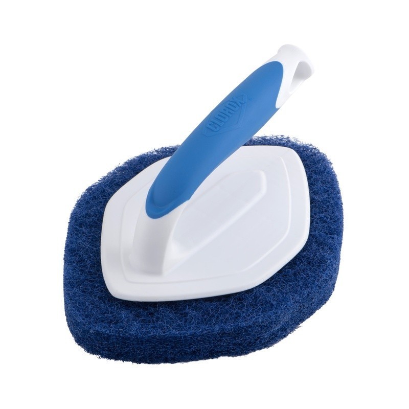 Handheld Diamond Scrubber Non-Scratch Antimicrobial Tub Tile Bath Cleaning New