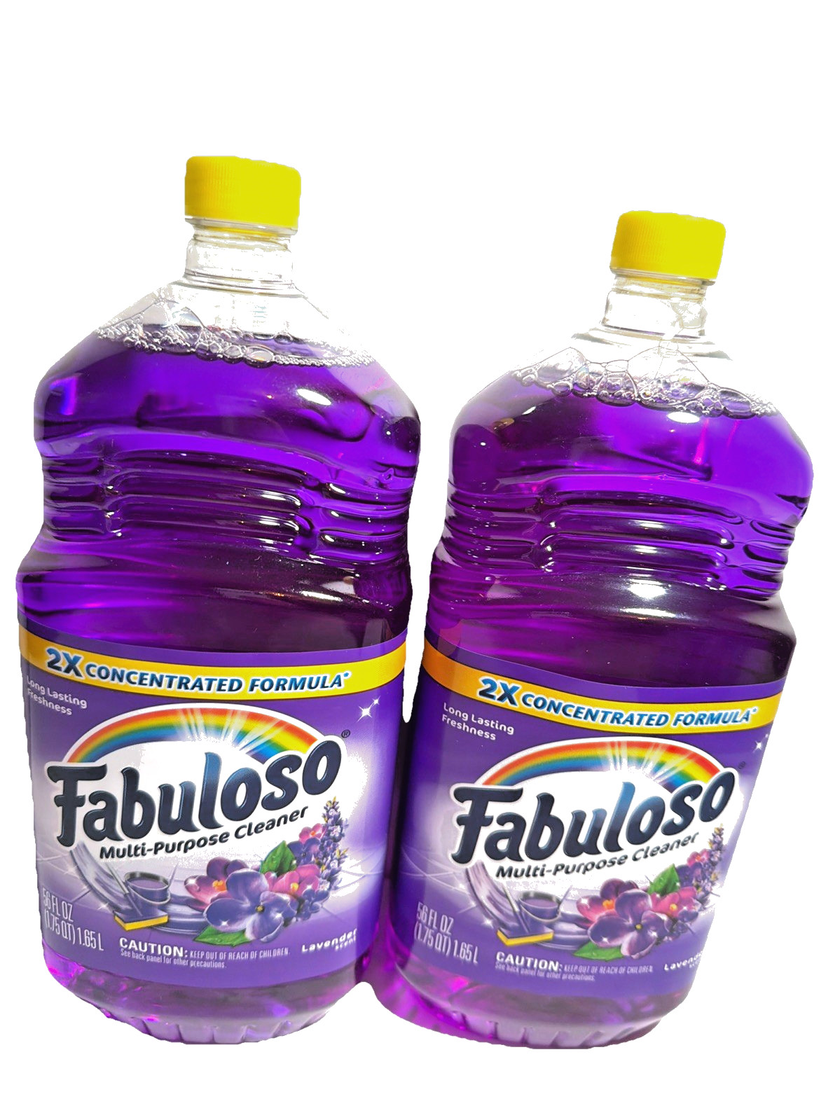 (2) PK Fabuloso Multi-Purpose Cleaner 2X Concentrated Formula Lavender 56oz 10%