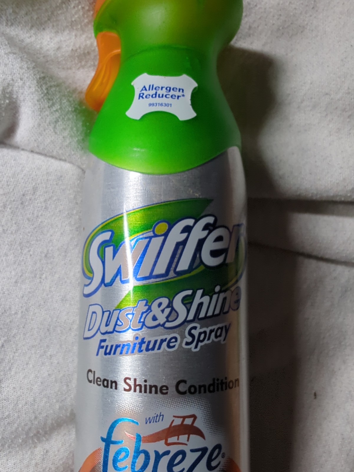 USED Swiffer Febreze Dust & Shine Furniture Spray Hawaiian Aloha 9.7oz 3/4 Full