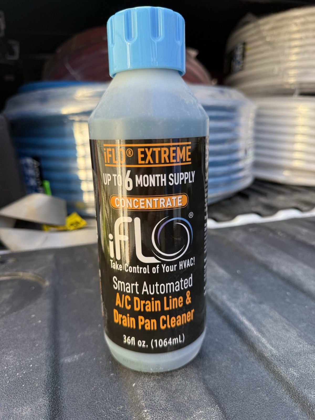 NEW iFLO Extreme AC Drain Line Cleaner 36oz Cartridge 6-9 Month Supply