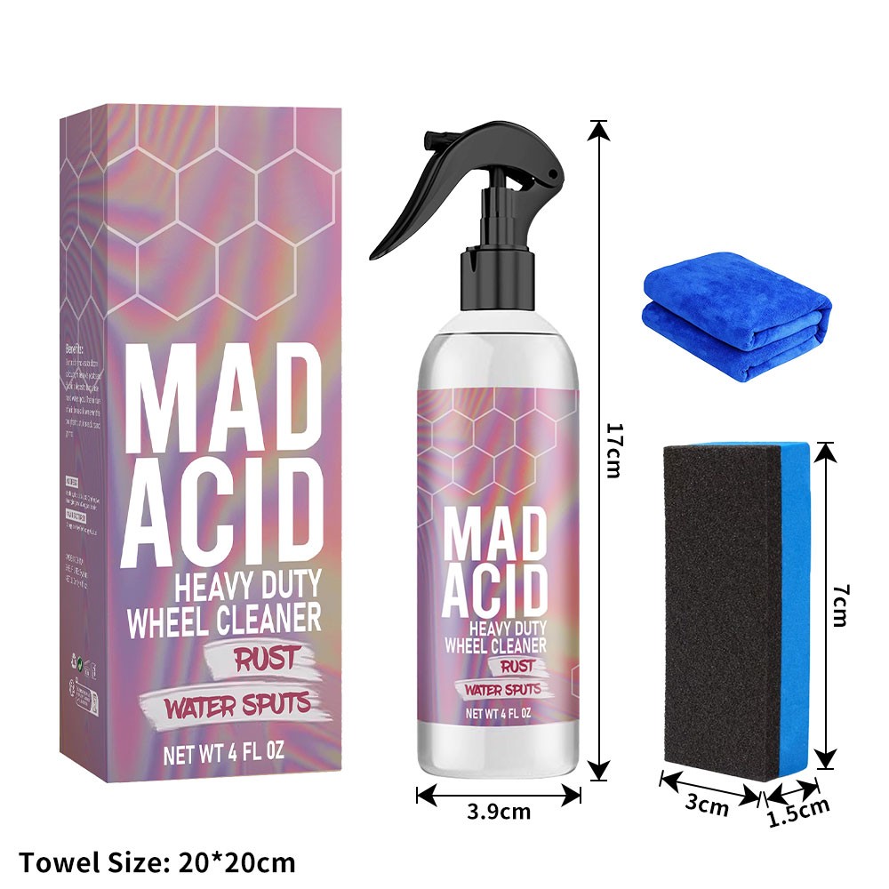 Mad Acid- Heavy-Duty Wheel Cleaner, Water Spot Remover for Car,Glass Cleaner TL