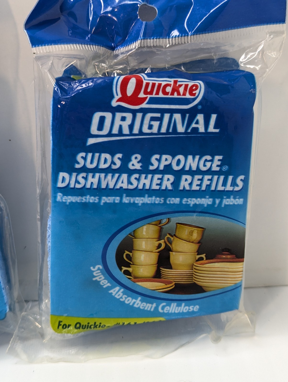 2 Packs Quickie Original Suds & Sponge Dishwasher Refills #161/164 (2 Per Pack)