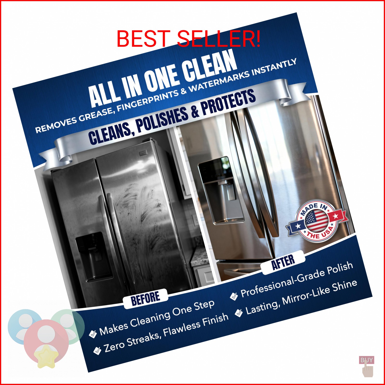 Sheila Shine 10oz Stainless Steel Cleaner and Polish – Cleans, Polishes & Protec