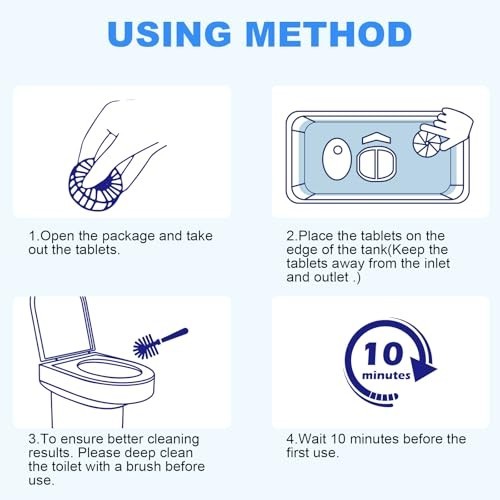 100 Pack Toilet Bowl Cleaner Tablets, Long-Lasting Bathroom Toilet Tank Cleaner.