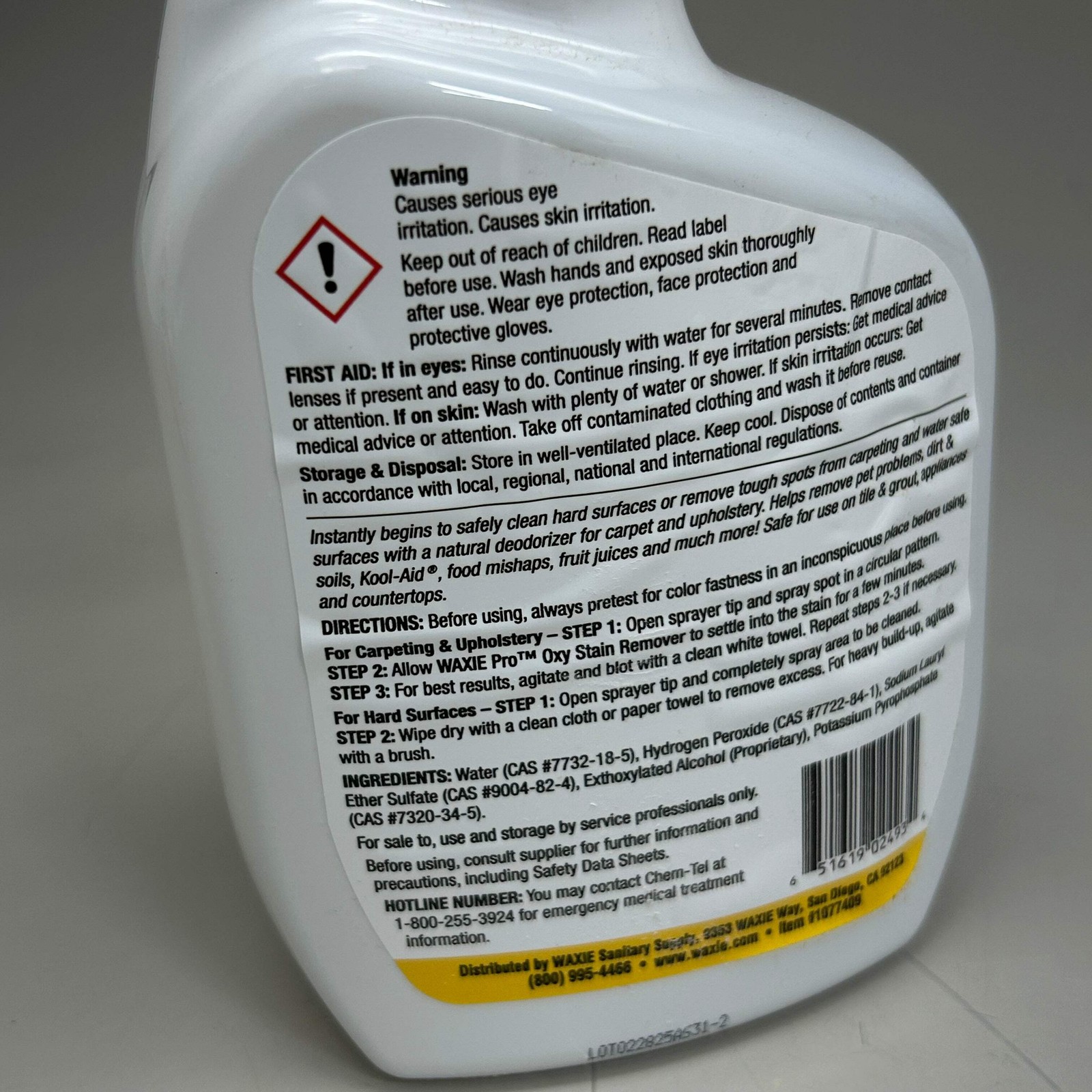 WAXIE PRO (2 Pack) Oxy Stain Remover for Pet Clean Up 32 Fl oz 1077409