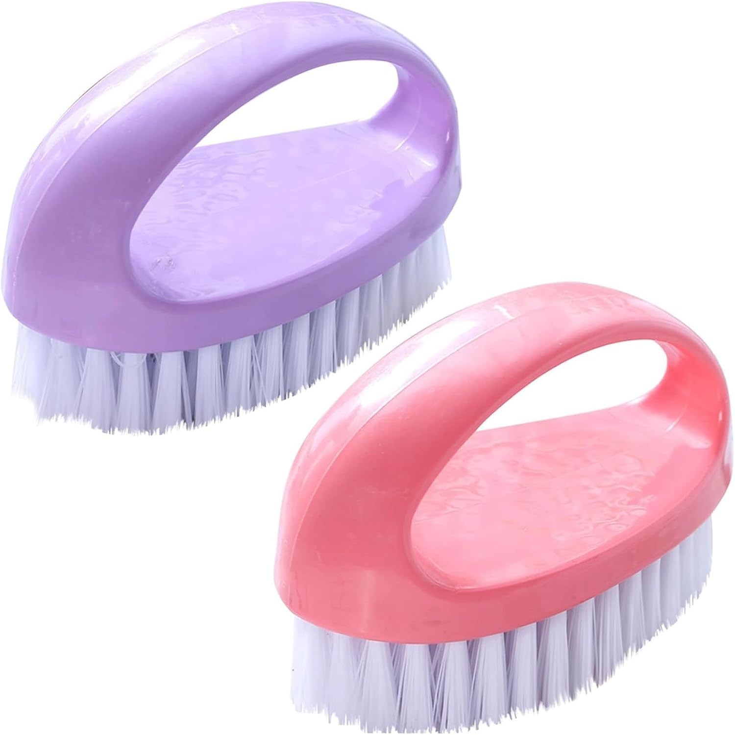 Ergonomic Scrubber Brushes in Pink & Purple – Perfect for Multi-Purpose Cleaning