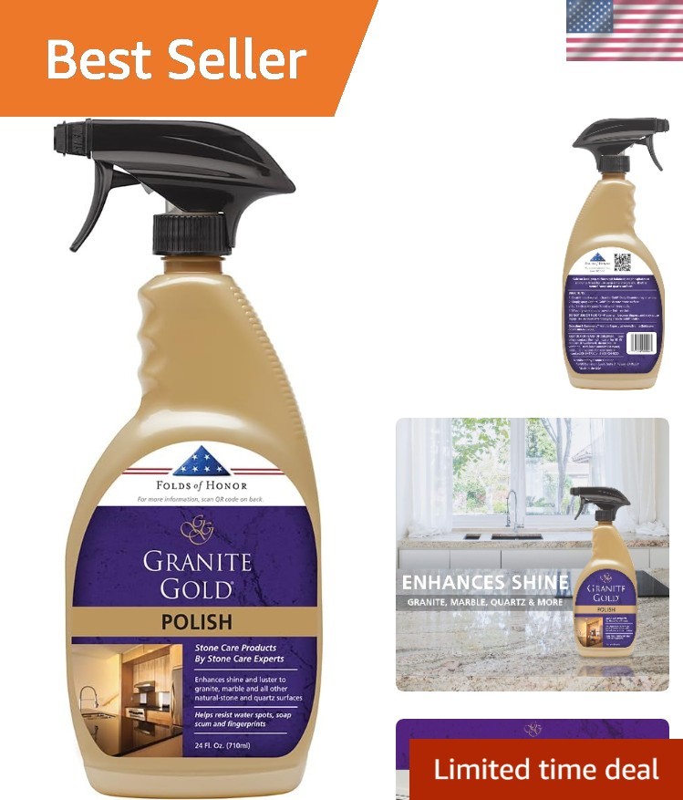 Streak-Free Shine for Granite, Quartz, Marble, Travertine, Natural Stone Coun…
