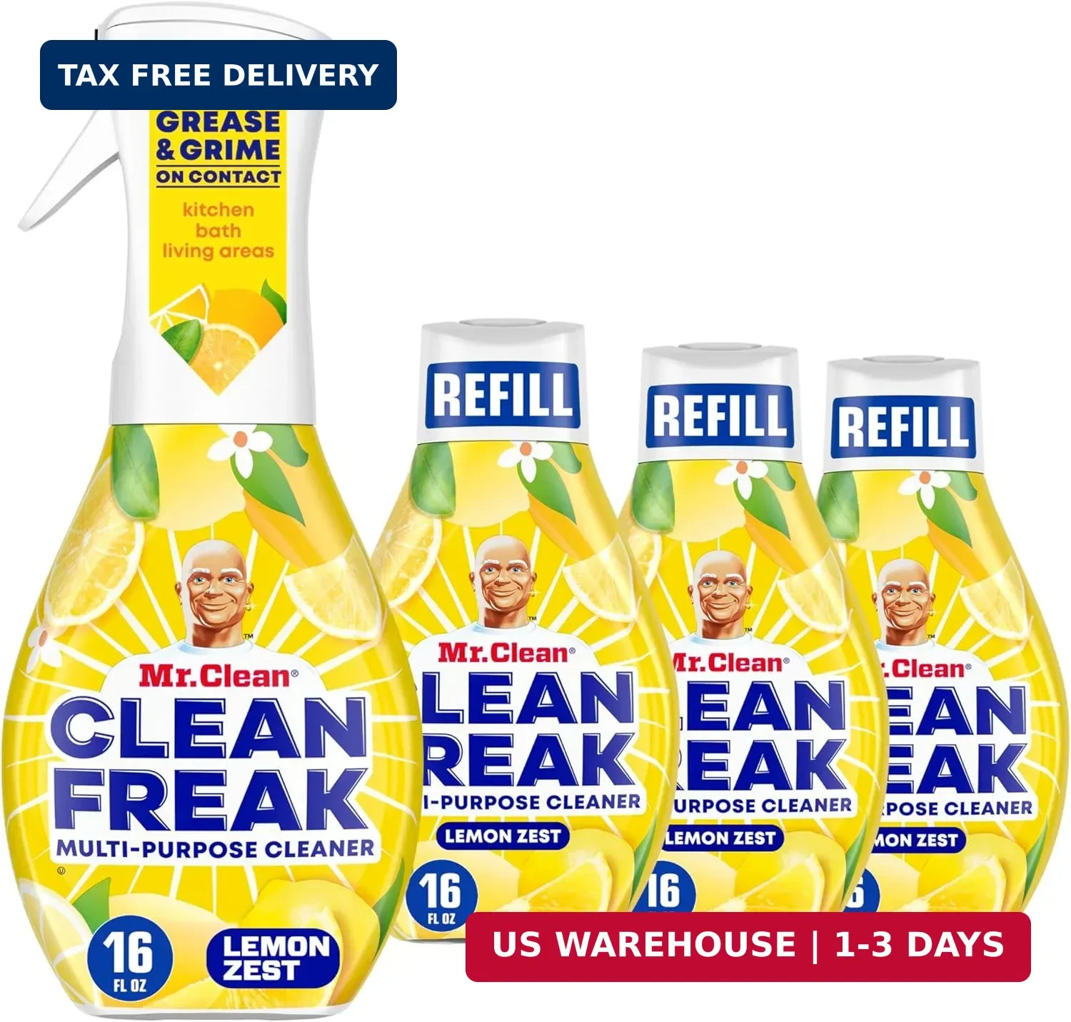 Mr. Clean Clean Freak Multi Surface Cleaning Spray, Deep Cleaning Mist Starter K