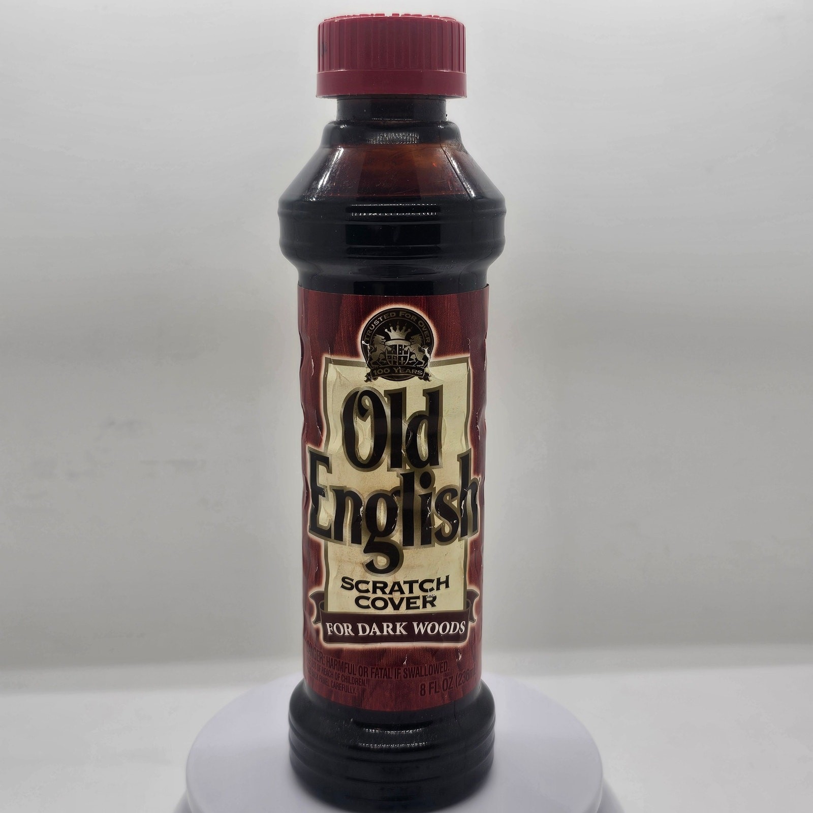 USED Vintage Old English Scratch Cover For Dark Woods, 8oz Bottle