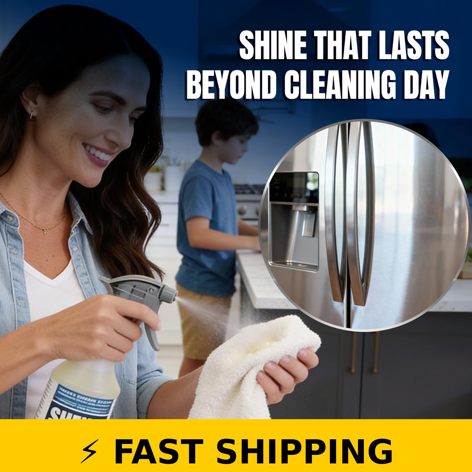 Sheila Shine Stainless Steel Cleaner & Polish 1 Quart