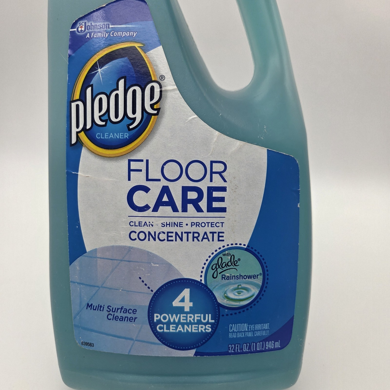 PLEDGE Floor Care Concentrate 32oz Multi-Surface Cleaner with Glade Rainshower