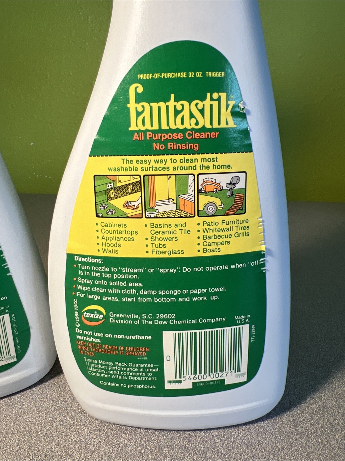VTG 80s 90s Fantastik All Purpose Cleaner Spray New Kitchen Movie Prop