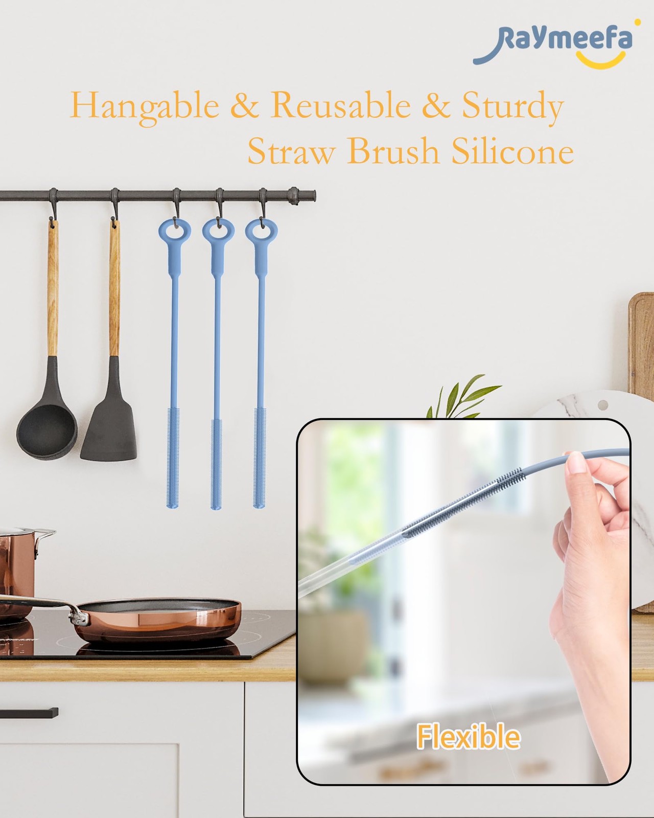 Straw Cleanerextra Long Straw Cleaner Brushreusable Silicone Straw Cleanercrevic