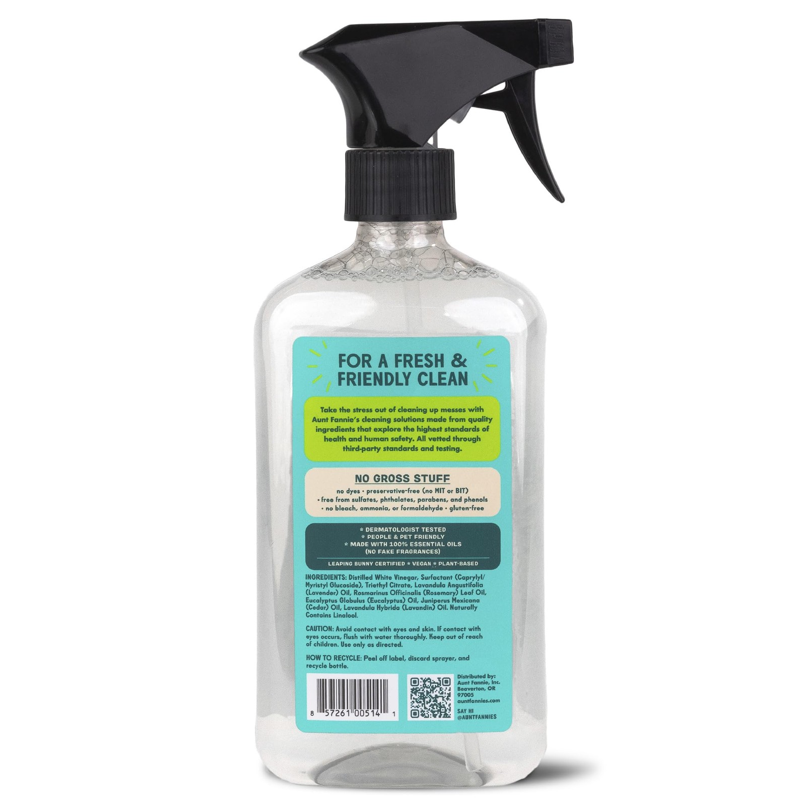 Aunt Fannie’s All Purpose Household 16.9 Fl Oz (Pack of 3), Eucalyptus