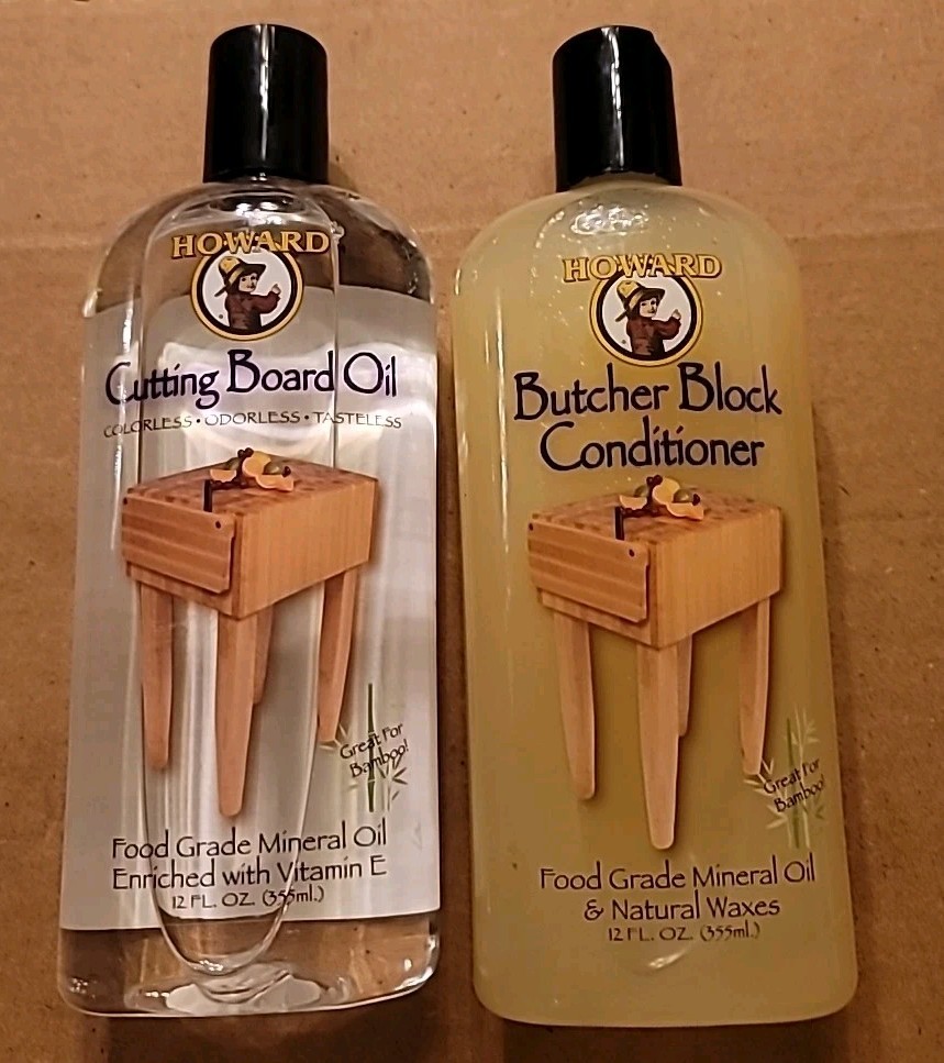 Lot Of 2–Food Grade Mineral Oil & Conditioner for Wood Cutting Boards – 12 oz