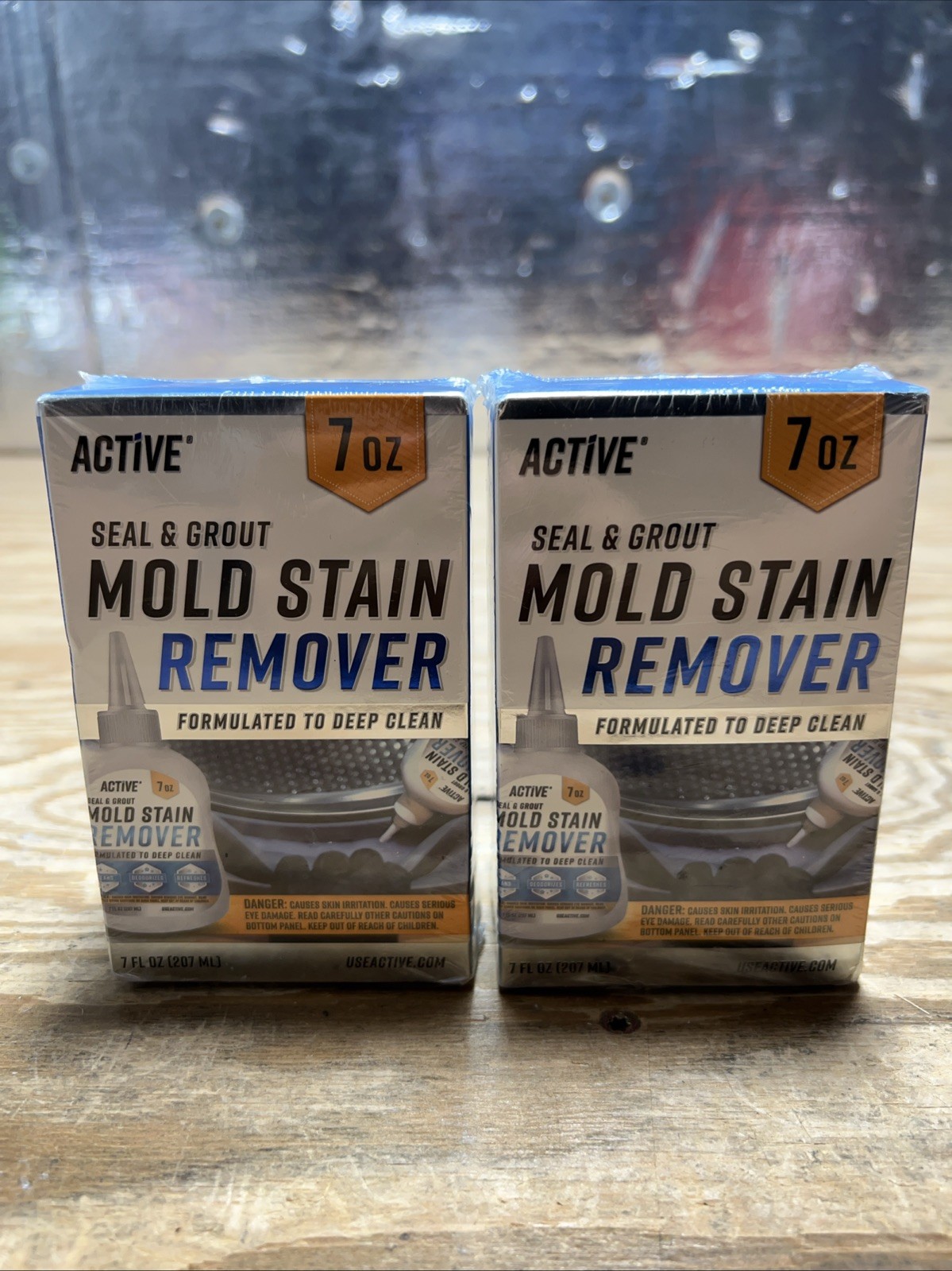 (2 PACK SET) Active Seal & Grout Mold Stain Remover, 7fl oz