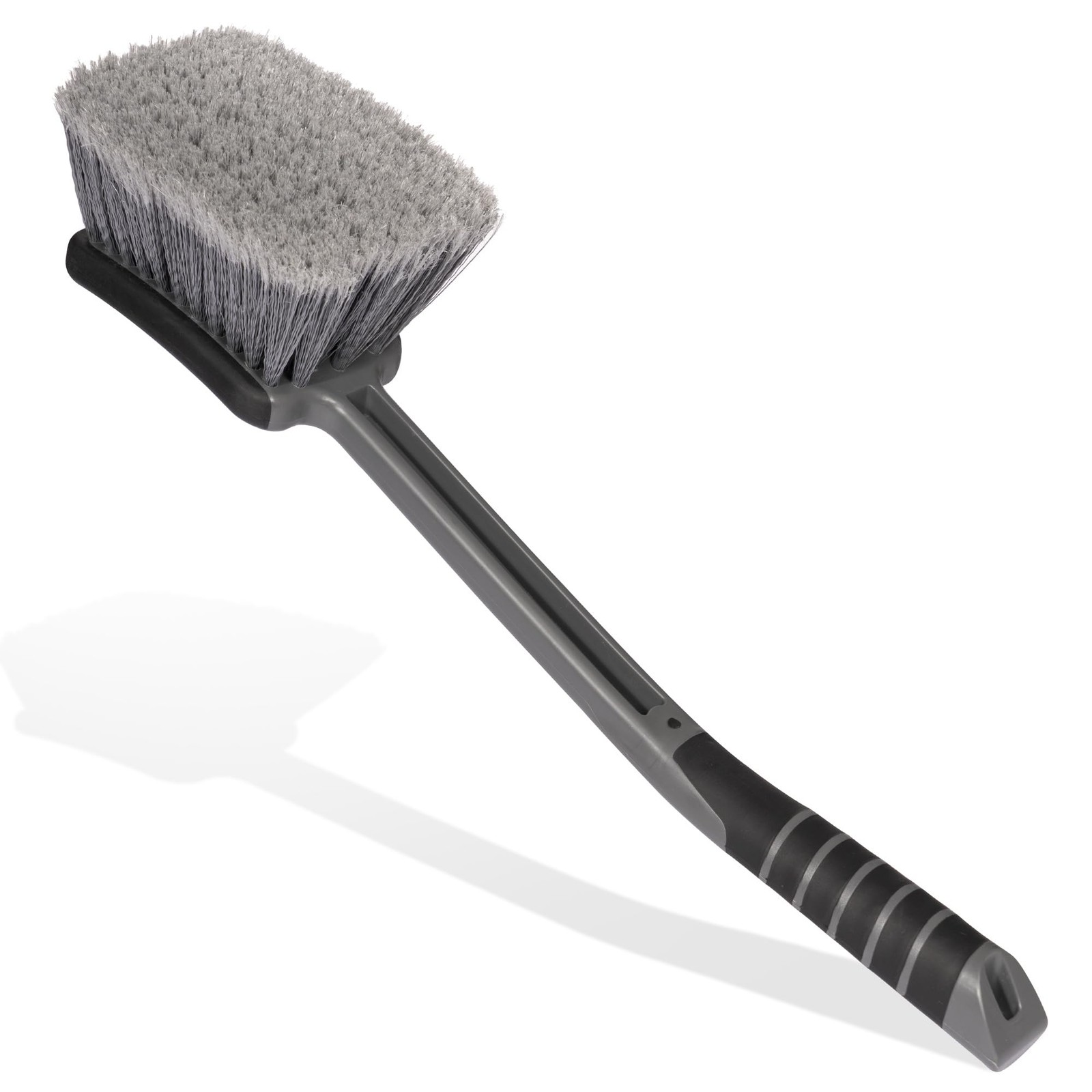 Canaan Star Car Brush, 17″ Long Handle Grill & Fender Brush, Flagged Bristles…