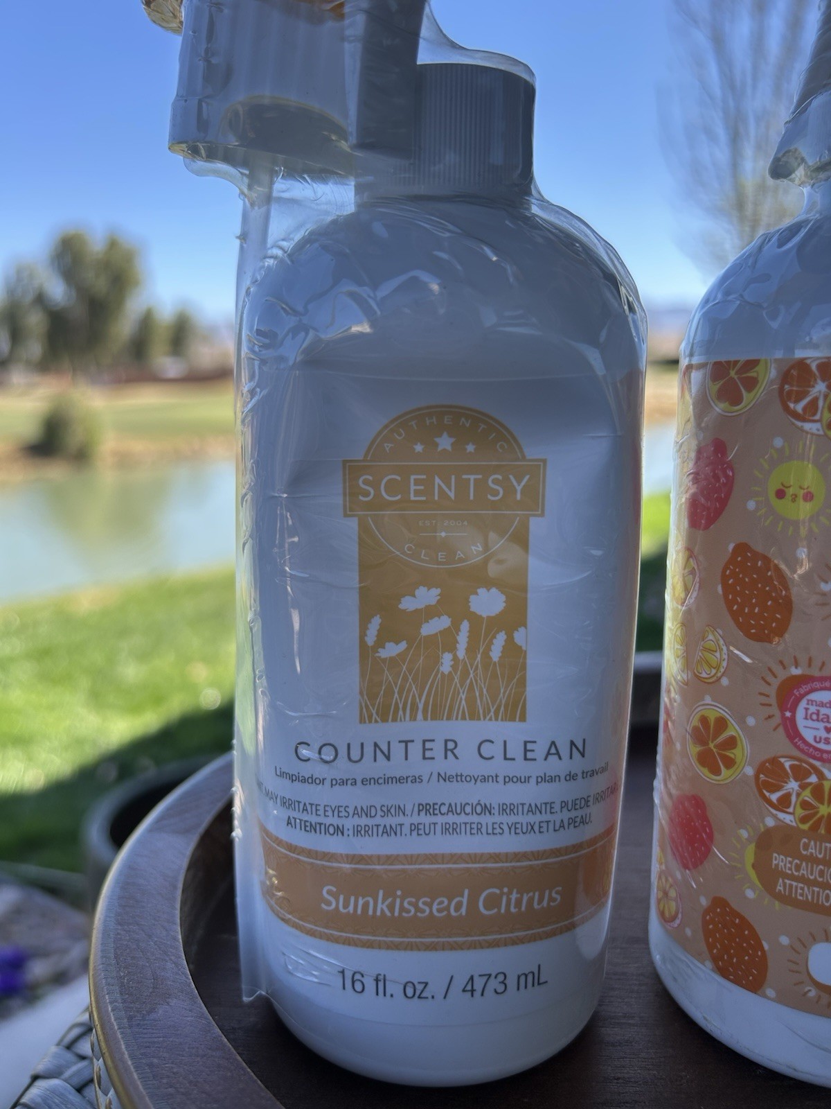 Scentsy Counter & Bathroom Cleaner Sunkissed Citrus (2) 16 fl. oz NEW Sealed