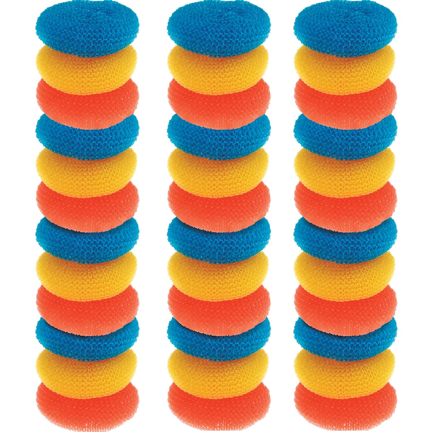 Products Plastic Mesh Scouring Pads – 3.375″ x 1.25″, Non-Scratch Dish Scrubb…