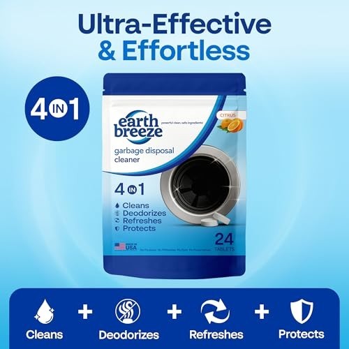 4-in-1 Citrus Garbage Disposal Cleaner Tablets – Clean, Deodorize, Refresh & Pro
