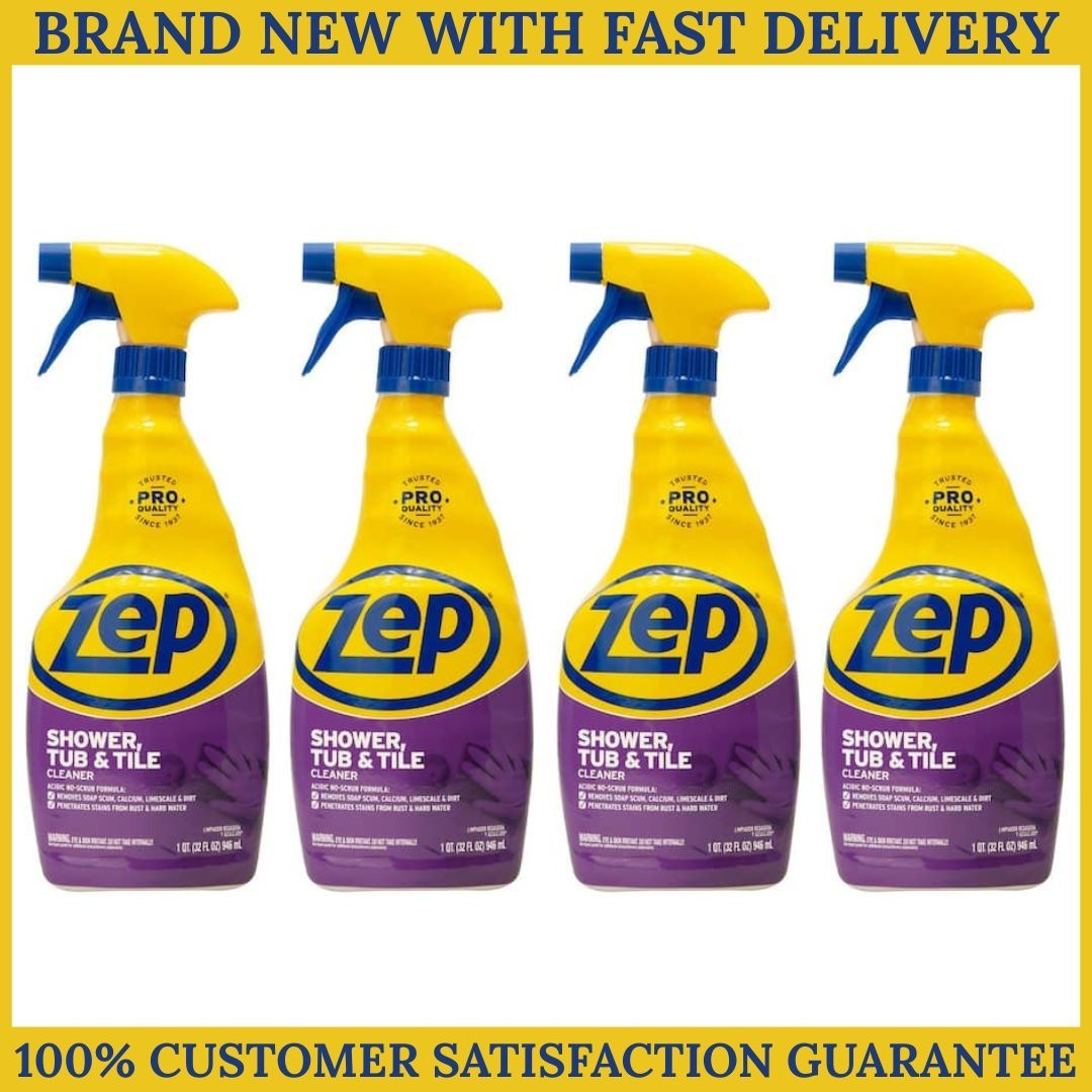 Zep Shower, Tub and Tile Cleaner Spray ZUSTT32PF 32-fl oz Pack of 1/4/6