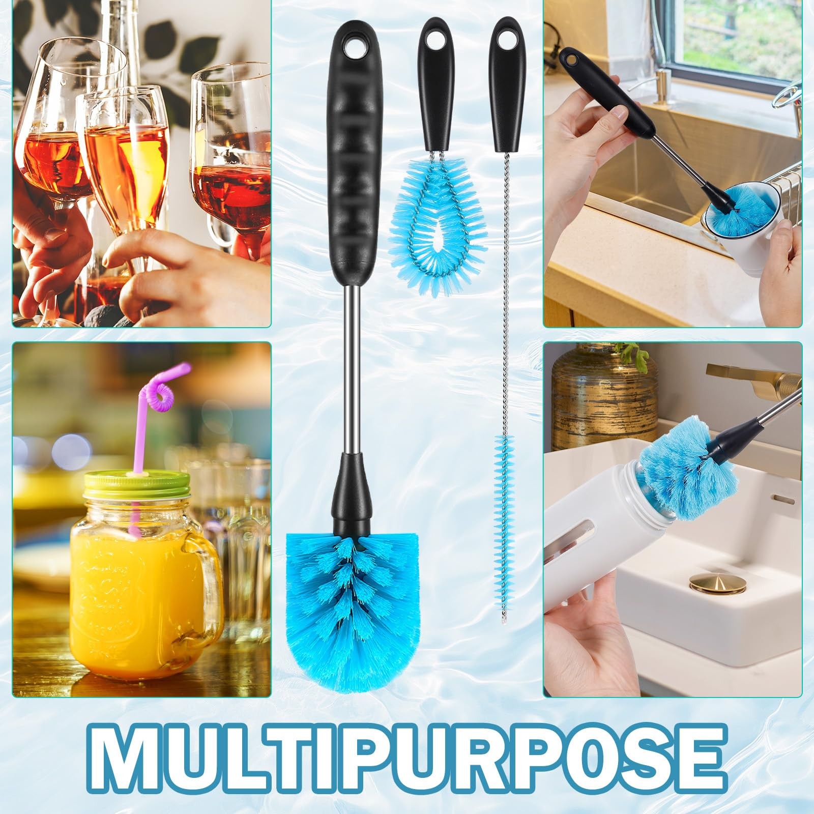 12.2 Inch Bottle Brush Set Of Threeยwashable Coffee Cups Water Bottles Baby …
