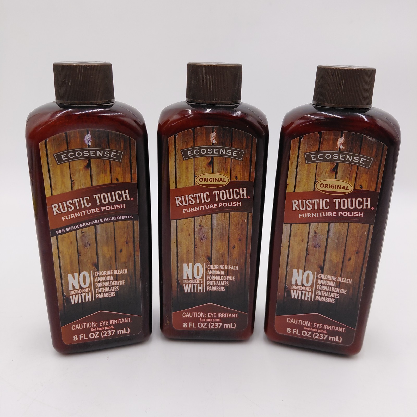 3 Melaleuca Ecosense Rustic Touch Furniture Polish Lot 8 Fl Oz SEALED Wood