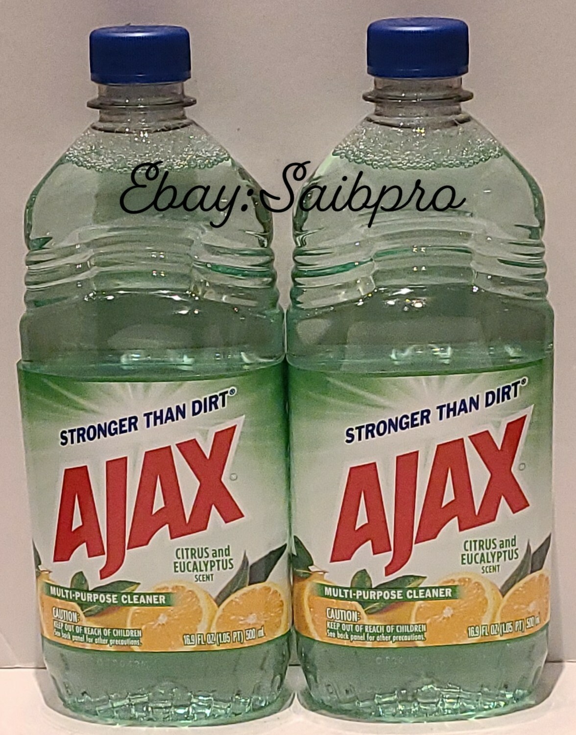 2 Packs Ajax Citrus And Eucalyptus Scent Multi-Purpose Cleaner 16.9 OZ