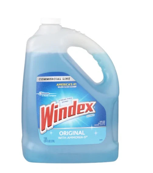 Windex 128 oz. Commercial Original Glass Cleaner Refill.