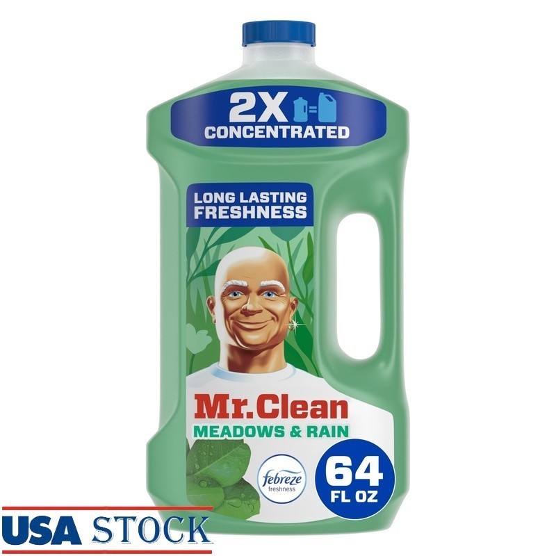 2X Concentrated Floor Cleaner All Purpose Cleaner Mop Soap Meadows Rain 64 fl oz
