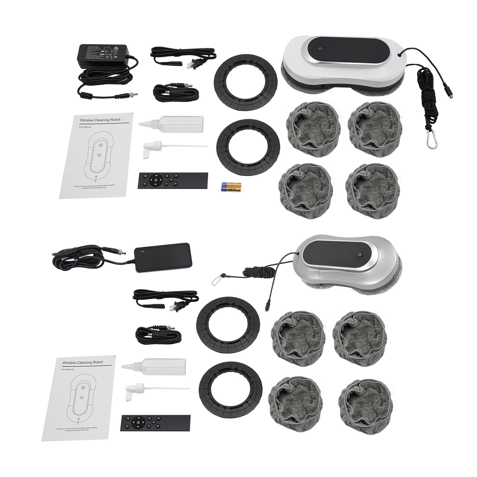 Window Cleaner Robot Smart Glass Cleaning Remote Control Cleaning 3200Pa Suction