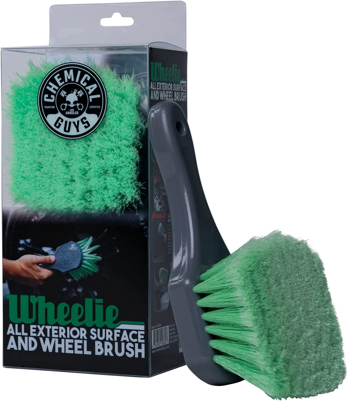 Chemical Guys Wheelie All Exterior Surface and Wheel Brush, Wheel Cleaner Brush