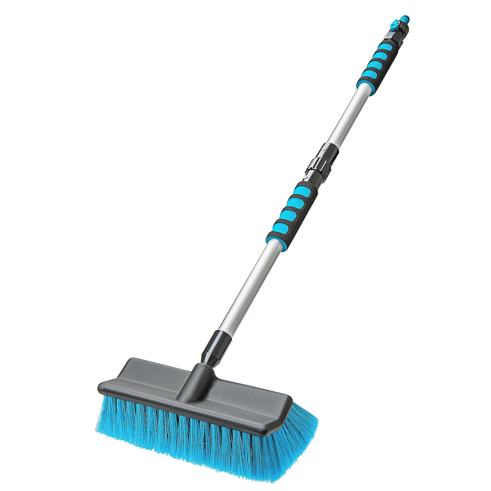 Car Wash Brush With 50” Long Handle Car Cleaning Brush With Hose Attachment Car