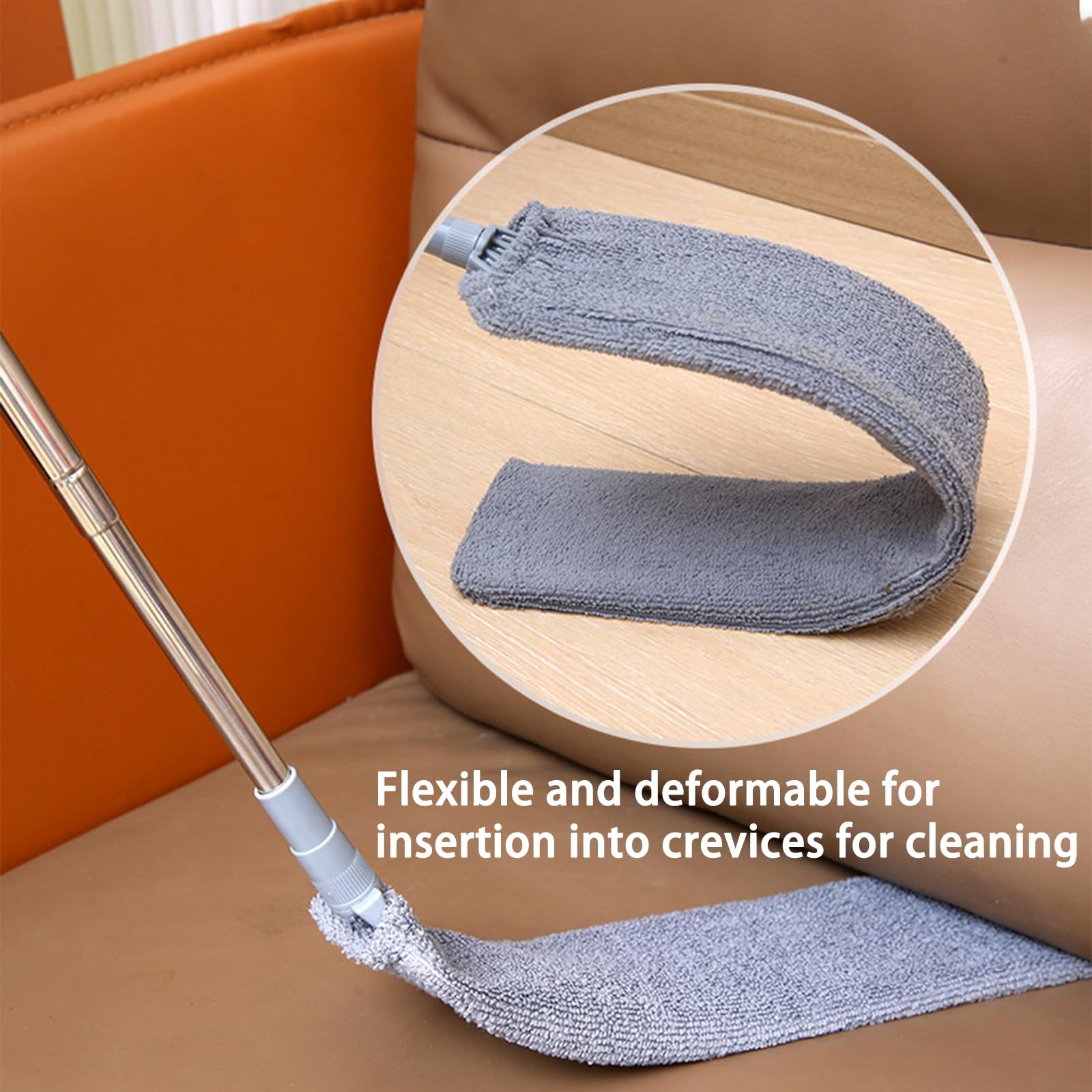 Retractable Gap Dust Cleaner Flat Duster for Under Appliances Household Clean…