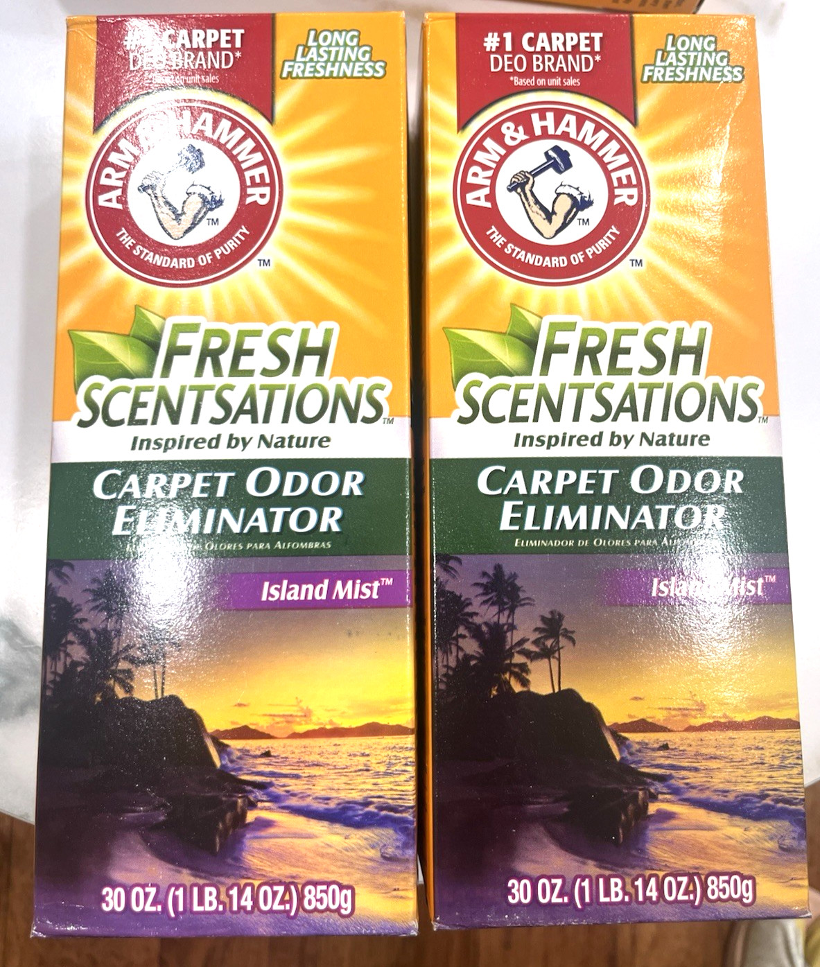 Arm & Hammer Fresh Scentsations Island Mist Carpet Odor Eliminator 30oz 2 pk