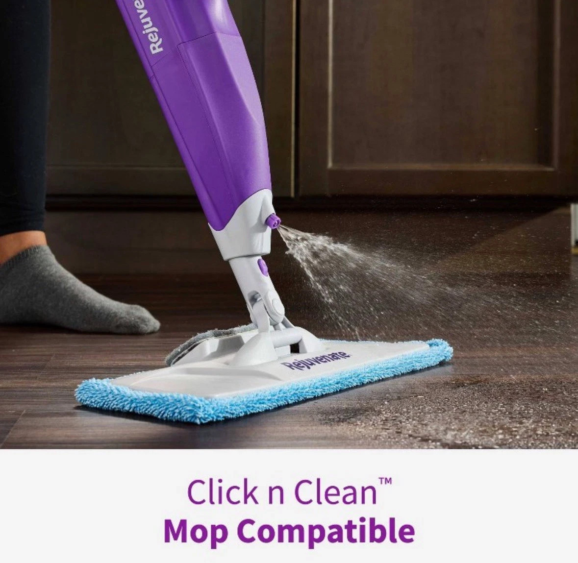 Rejuvenate Click N Clean Microfiber Washable & Reusable Mop Cleaning Pad Refill