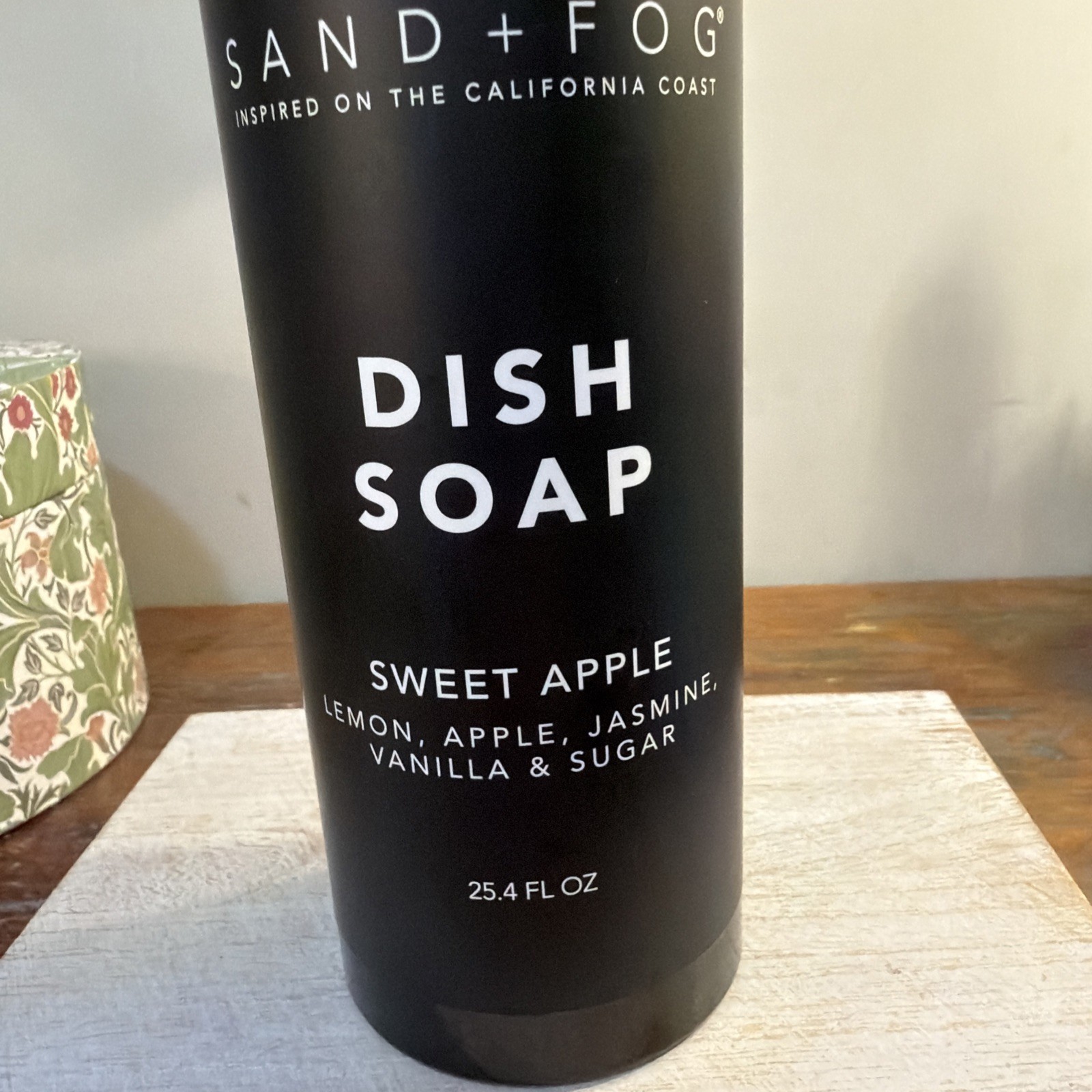 Sand + Fog Sweet Apple Dish Soap, 25.4 oz. New.