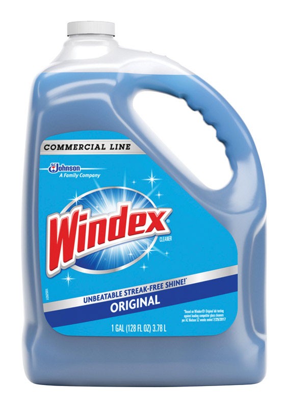 Windex Commercial Line No Scent Glass and Surface Cleaner 1 gal Liquid (4 PACK)