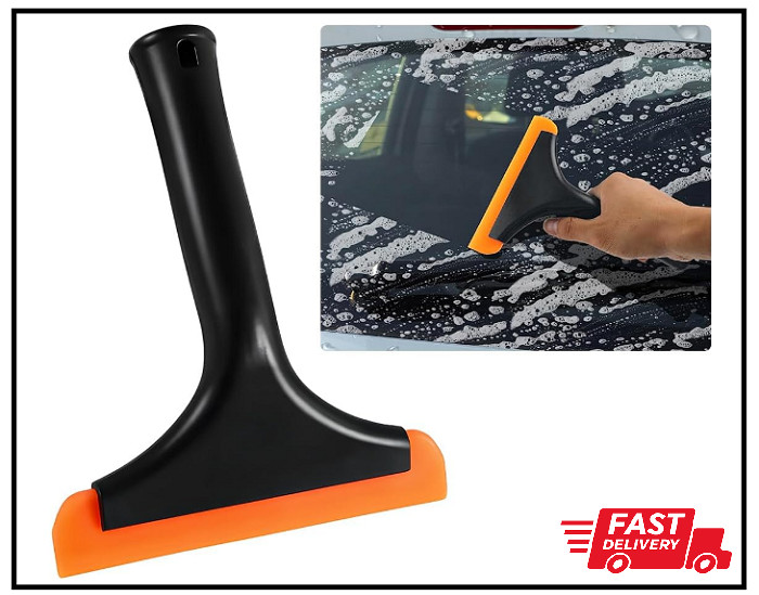 Small Rubber Window Squeegee Auto Windshield Water Blade Scraper for Car Home